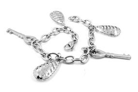 white silver bracelet for hand