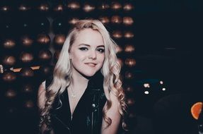 girl model beauty blonde long hair