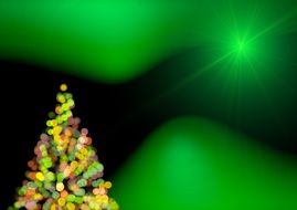 christmas tree green structure