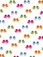 pattern birds cute design nature