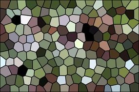 green brown mosaic