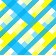 aqua turquoise yellow gingham