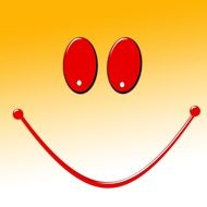 abstract smiley greeting card