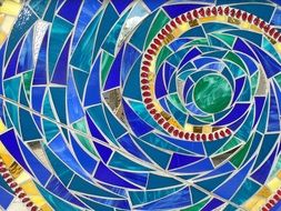 mosaic glass art texture colorful