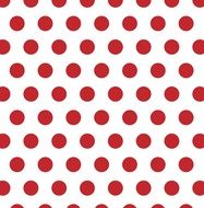 polka dots red white spots