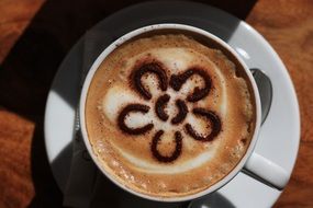 coffee teacup pattern ornament