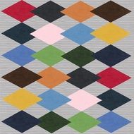 leather colorful diamond design