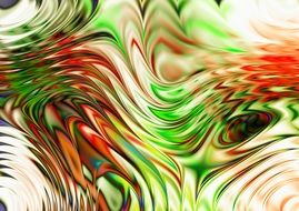 wave abstract lines rainbow colors
