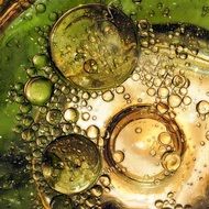 bubbles fantasy green design blue