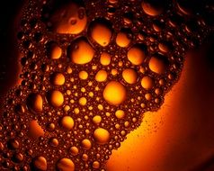 bubbles abstract art gold golden