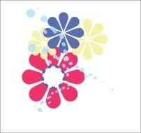 flower retro flora ornate cute