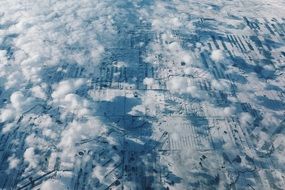 landscape aerial view sky nature