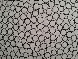 wire background circles art fence