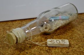 message in a bottle sos