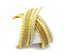 yellow and white bracelet fashion beauty jewel