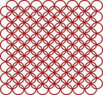 background backdrop circles red