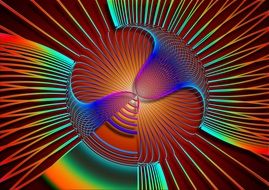 background with iridescent abstraction