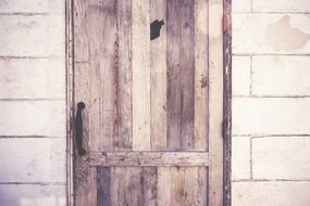 door wooden old grunge wall entry