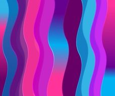 vivid color wavy shapes creative