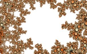 fractal flora flowers background