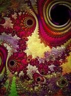 fractal art creative decoration