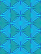 blue green aqua radiate design