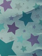 star cardboard crumpled background