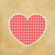 background with romantic symbol of love