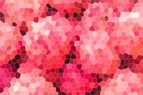 mosaic with shades of pink