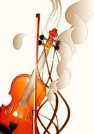 violin instrument music background