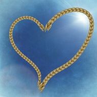 heart rope background light love