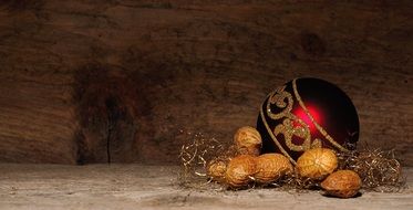 christmas ornament peanuts nuts