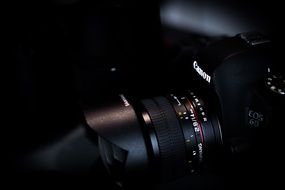 camera the background black dark