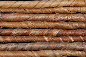 natural material brown woven braid