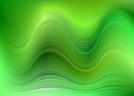 green wave background abstract