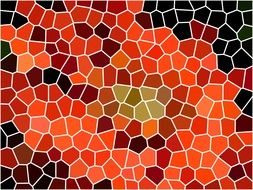 warm colors mosaic