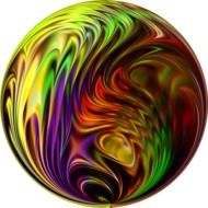 ball about wave abstract lines