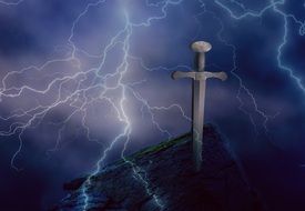 excalibur sword flash stone sage
