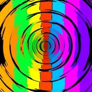 pattern colorful glass distortion