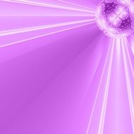 purple background with radiant ball