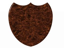 shield wood plaque wooden retro