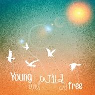 background sun young wild free