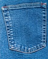 denim jeans pocket back close up
