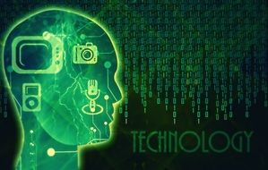 technology background technological