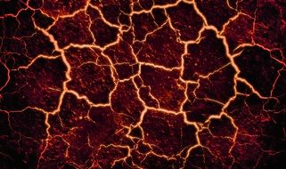 lava cracked background fire