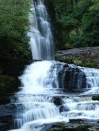 water falls river stream wet