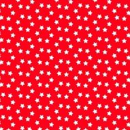 christmas pattern white stars red background