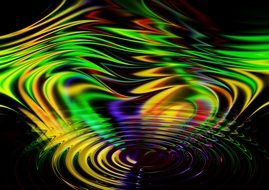 wave abstract rainbow color lines