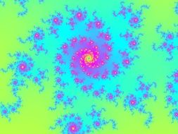 spiral fractal abstract pattern