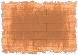 wall bricks bricked brown ocher